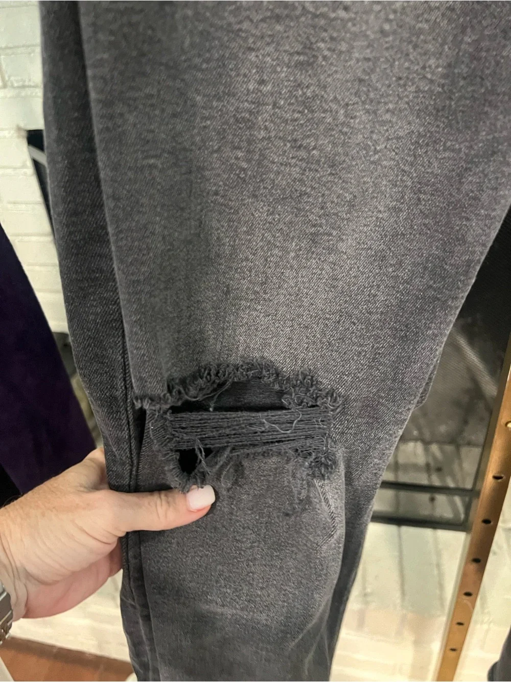 True Religion Men’s Black Washed Skinny Jeans